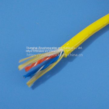 Yellow / Blue Sheath  Cable Rov 1000v Cable Oil-resistant