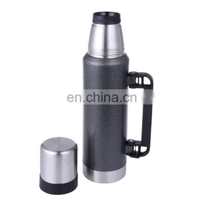 camping  thermal bottle  stainless steel insulated Portable 1.2L vacuum flask camping kettle wtih handle