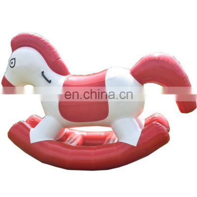 Wholesale customized kids ride on animal toys inflatable rocking horse