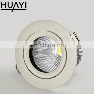HUAYI Factory Wholesale Modern Style Aluminum 9W Indoor Bedroom Shopping Mall Ceiling Recessed Led Spot Light