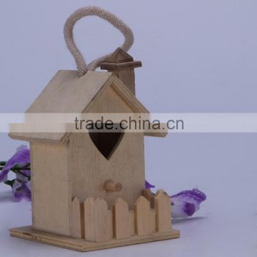 Eco-friendly Unfinished Small Wood Crafts Wooden Decorated Bird House                        
                                                Quality Choice