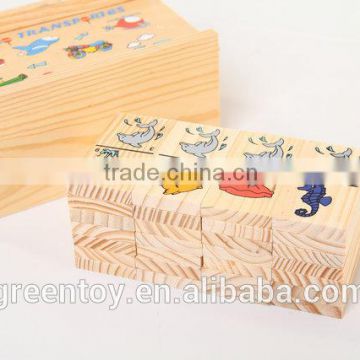 wood domino toy educational toys preschool block