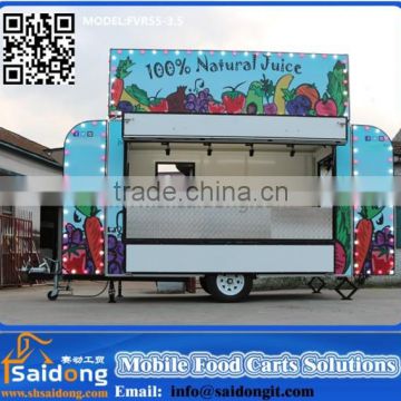 Best Quality Mobile fast food van for sale / customized design food concession trailer
