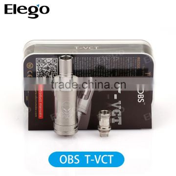 2015 newest vaporizer obs t-vct/T-VCT top to fill stainless steel 0.2-0.5ohm sub ohm tank big capacity