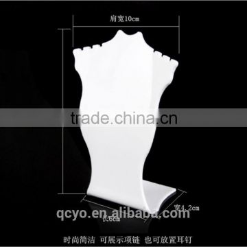 high quality handmade acrylic necklace display stand QCY-NEC-23