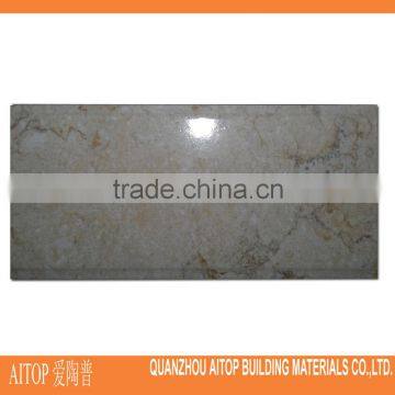 112x255mm glazed marble look exterior wall tiles high quality