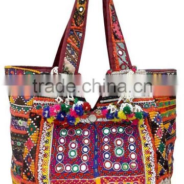 Stunning Banjara Bag/Vintage bag, Gypsy Tribal Ethnic Zari Tote, Shoulder Handbag, Weekender/Shopping Bag, Bohemian Hippe/Boho B