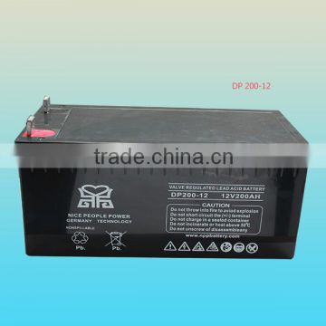 high quality agm battery 12V 200AH with long life