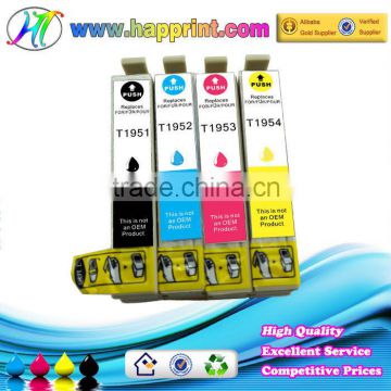 Wholesale office ink cartridge for Epson T1951 T1952 T1953 T1954 refillable cartridge for Epson XP-101 XP-201