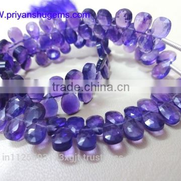 Amethyst Faceted Pear