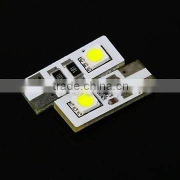 Auto lamp bulb T10 2smd 5050 canbus auto lamp/ 12v led lights lamp canbus