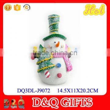 Promotional souvenir resin snowman