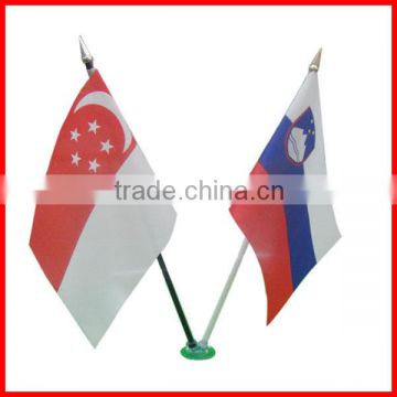 country flag in high quality,14*21cm all kind of national flag,durable table flag