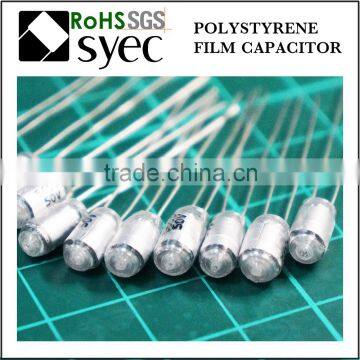 Tight Tolerances Radial Lead 252J 50V Polystyrene Film Capacitor