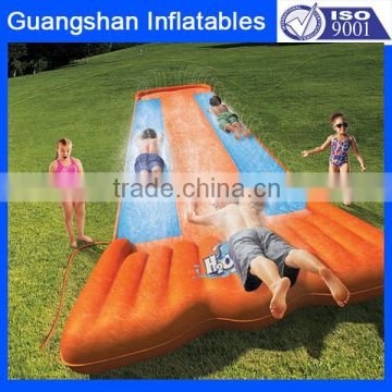 adult and kid giant inflatable pool three water slides