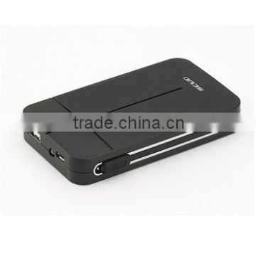 7000 mAh Li polymer high performance mobile charger with built-in cables for Smartphone