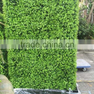 Artificial Hedge Boxwood Mat Topiary Fence , Free Standing Artificial Privacy Hedge
