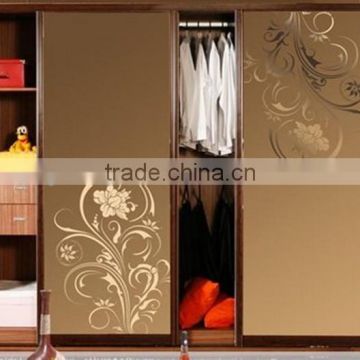 modern bedroom sliding door wardrobe design/indian bedroom wardrobe designs