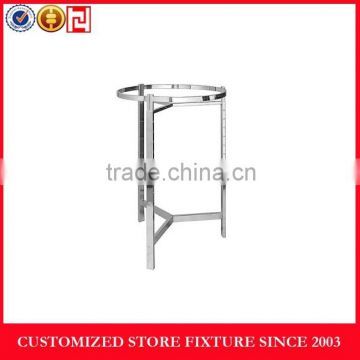 Hot sale chrome plated metal clothing hanging display rack