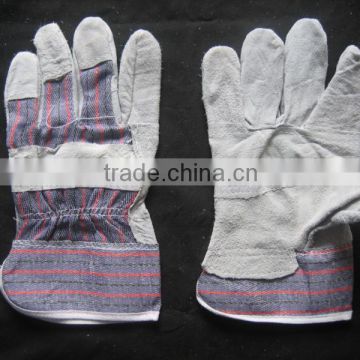 BC grade patched palm cow split leather gloves