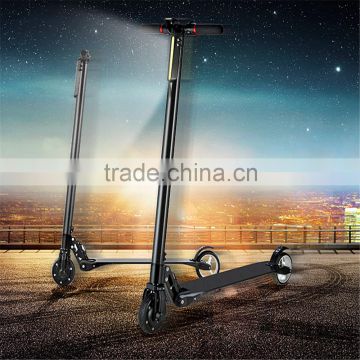 2016 latest 500w two wheel electric carbon fiber folding scooter
