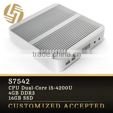 China oem i5 Dual core Turbo Boost 2.60GHz 4G ram SSD mini industrial computer