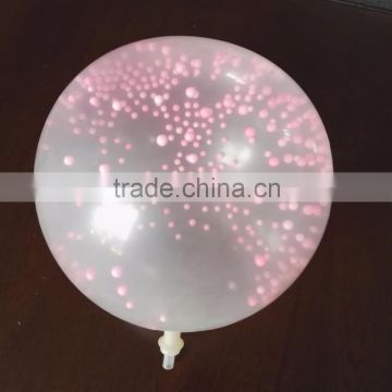 12 inch 2.8 g transparent latex balloon within foam