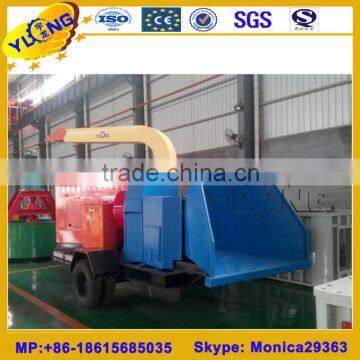 mobile diesel engine wood chipper for tractor