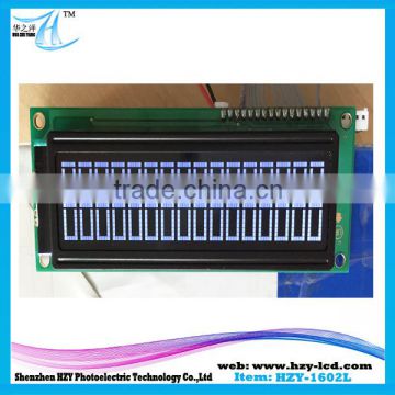 12.2 CM Monochrome 1602 Character LCD Modules16x2 big character lcd China
