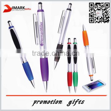 Promotional stylus ball Pen With Screen Cleaner clip