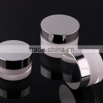 acrylic cosmetic cream jar straight round shape