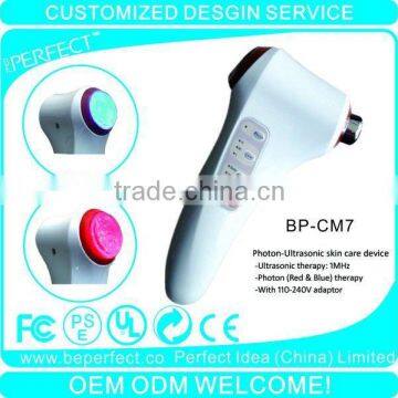 Ultrasonic photon ionic beauty instrument