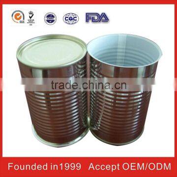 konwah round serous food tins for UN,ISO,SGS,CQC