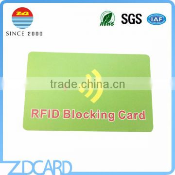 Anti scan Standard size RFID blocking 13.56mhz card