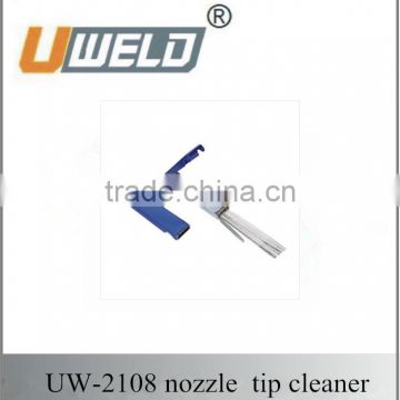 Welding tip cleaner for welding tip and nozzle
