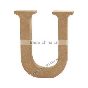 wooden MDF Letter "U", alphabet letter