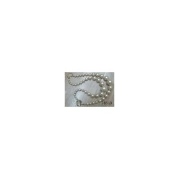 Sell Long Beaded Necklace Pearlized