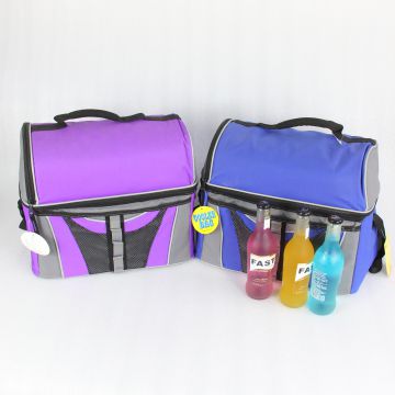 Customized Dual Lunch Box Insulated Lunch Bag Large Cooler Tote Bag with Adjustable Strap for Women Men Adult