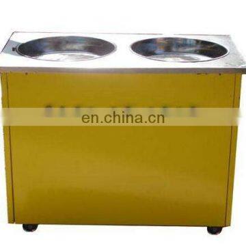 Round Pan Snack Frying Machine Fried Ice Cream Roll Machine Fried Ice Cream Machine Kiosk Price