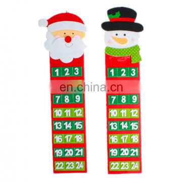 felt christmas hanging decoration calendar