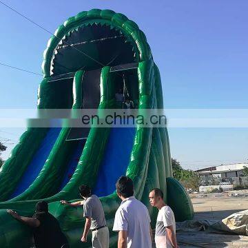 Giant Kids adoring King Kong Forest theme Inflatable zip line extreme cableway game for sale