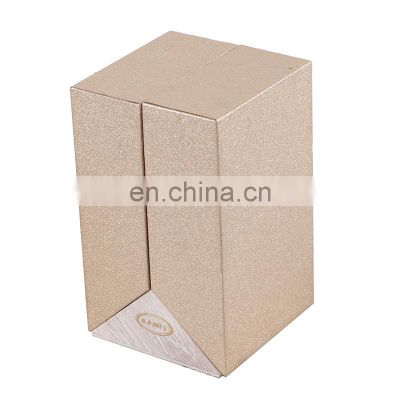 Printed with Custom Logo Cardboard Package Rigid Special Shaped Design Double Open Door Perfume Paper Box