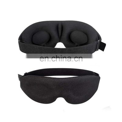 Contured Sleep Eyemask Block Out Masks Logo 3d Blackout Eye Mask - Adjustable Eye Cups