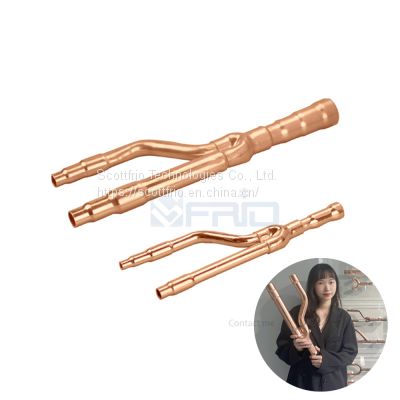 High Quality Air Conditioner Spare Parts Daikin Refnet Y Joints/copper Refnet Joints/copper Branch Pipe For Vrv Air Conditioner