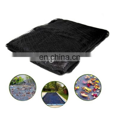 Anti-falling leaves swimming pool net strong durable black fish pond netting