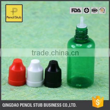 Wholesale 15ml PET plastic e liquid bottle dropper bottle with shrink wrap