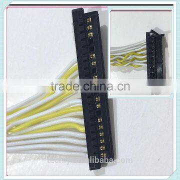 Black Color Connector 4Pair Twisted Yellow and White of Custom Wire Harness