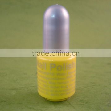 Nail Color Kit Nail Varnish Makeup Mini Round Plastic Bottle Non-Toxic 8 ml Peel Off Nail Polish Yellow color