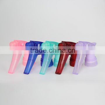2015 New Design High Quality 28/410 YuYao Transparent Color Model B Plastic Garden Sprayer