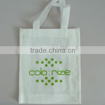 White small size eco-friendly foldable non-woven bag